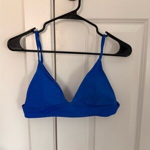 Blue Triangle Bikini top